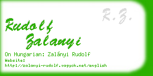 rudolf zalanyi business card